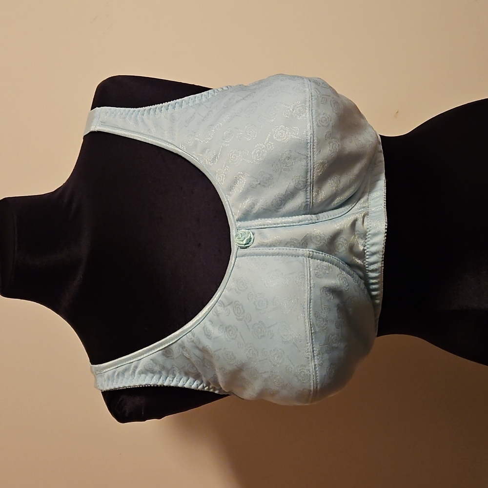 American Breast Company Mastectomy Bra 44DD Blue Post Surgery